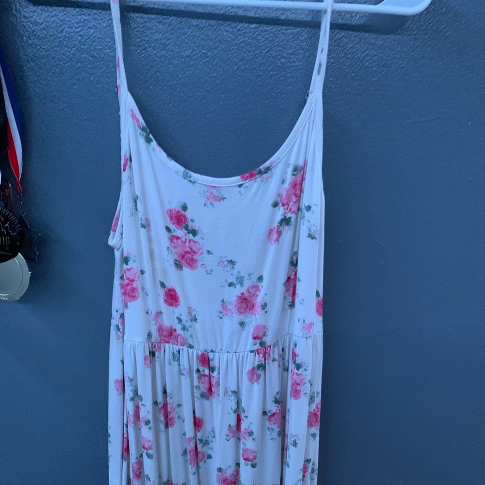 flowy floral print dress